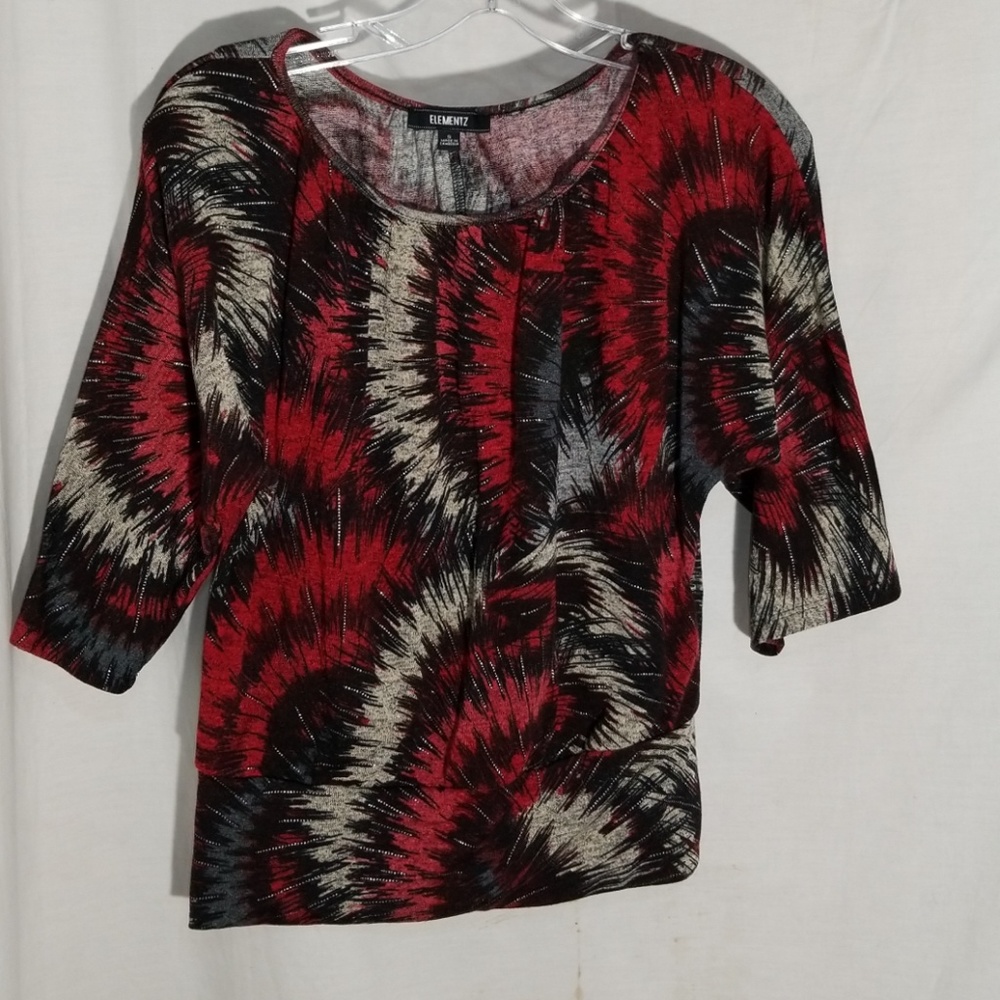 Elementz "S" 3/4 sleeve knit top